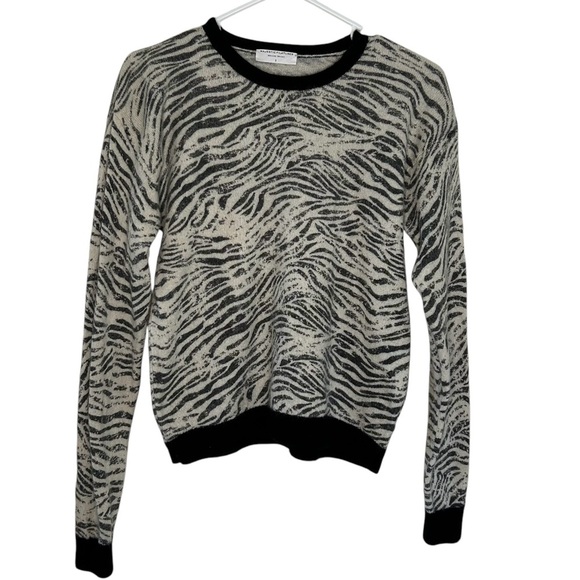Majestic Filatures Deluxe Tricot Zebra Cashmere Silk Sweater Women’s Size 3 - Picture 1 of 9